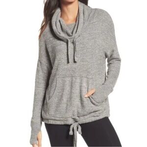 Barefoot Dreams CozyChic Ultra Lite® Funnel Neck Hooded Pullover size medium